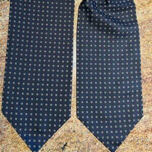 Vintage Brooks Brothers Makers All Silk Printed in England Ascot Cravat